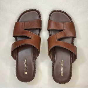 Naturalized Wiser Brown Slide Sandals Size 6 M